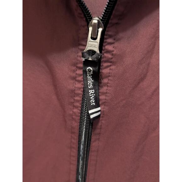 Mississippi State Bulldogs Hooded Jacket Maroon Windbreaker Pullover Men's M - Picture 4 of 9